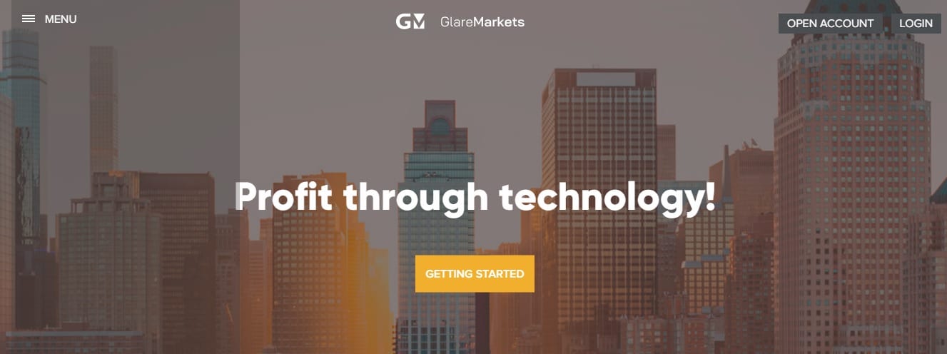 GlareMarkets website