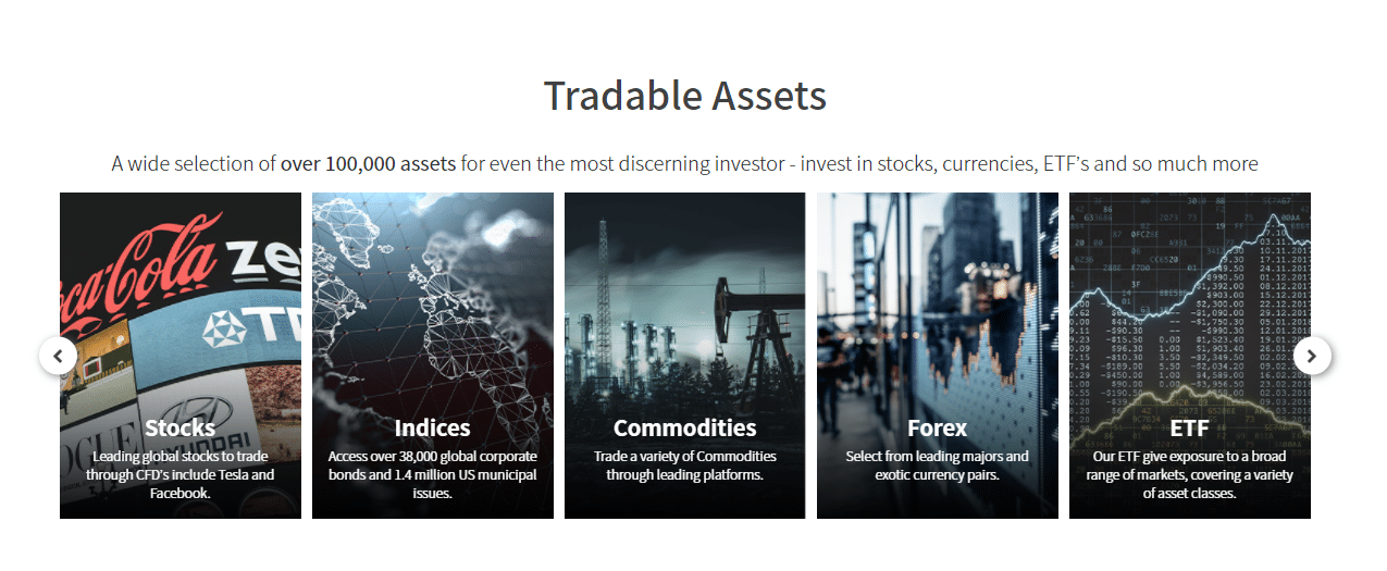 TRADE.com tradable assets