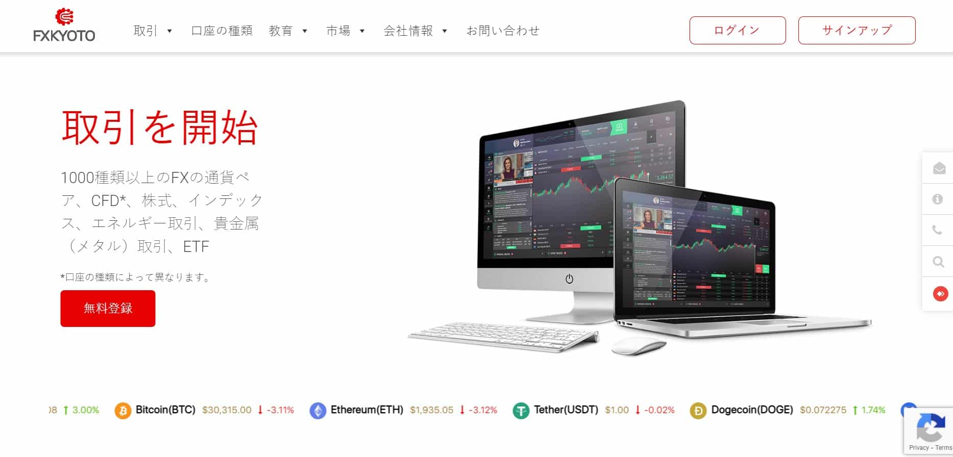 KyotoFX website KyotoFX website