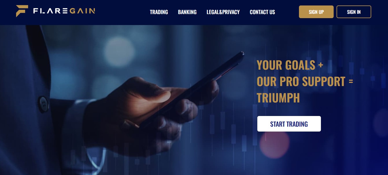 FlareGain website FlareGain website