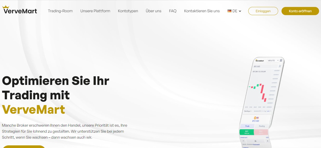 VerveMart website VerveMart website
