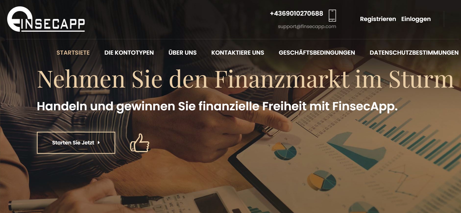 FinsecApp website FinsecApp website