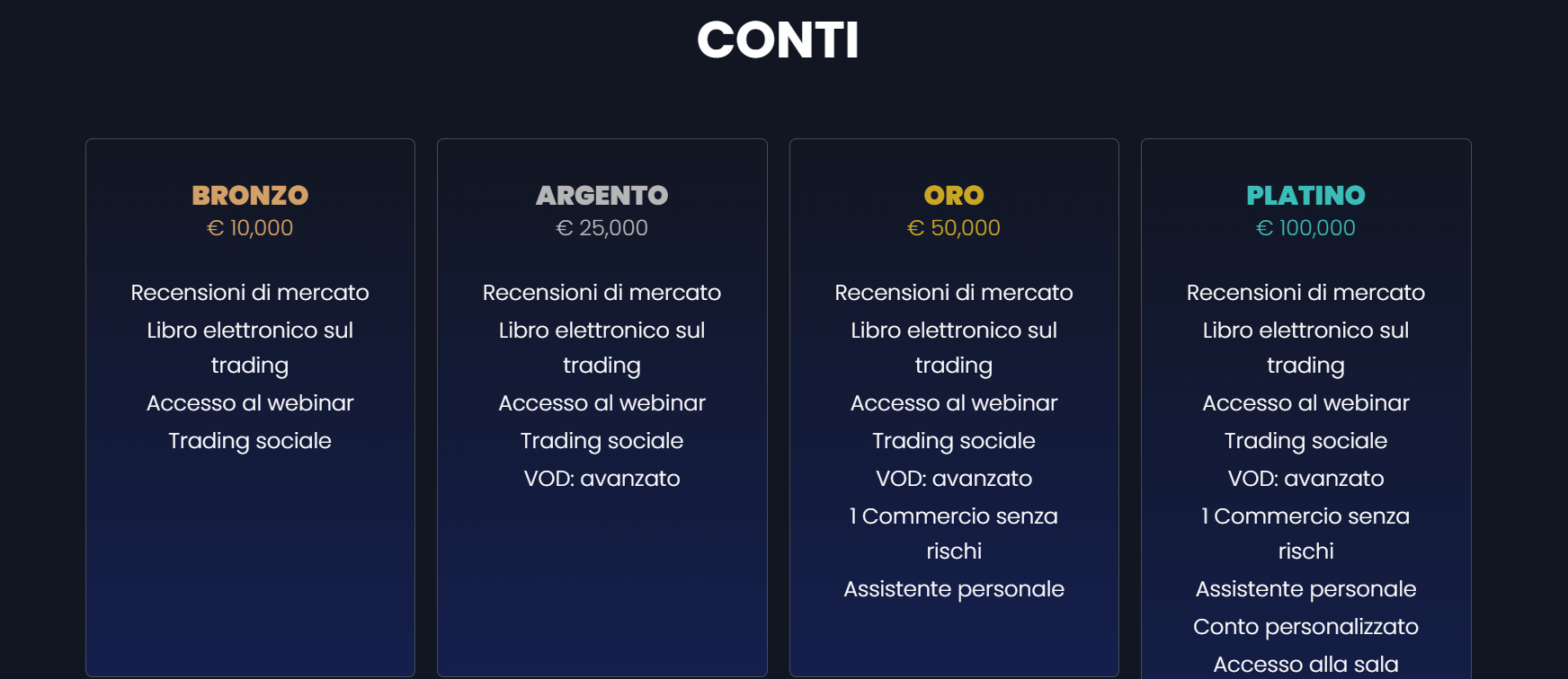 Lemintero Molteplici categorie di account Lemintero Molteplici categorie di account