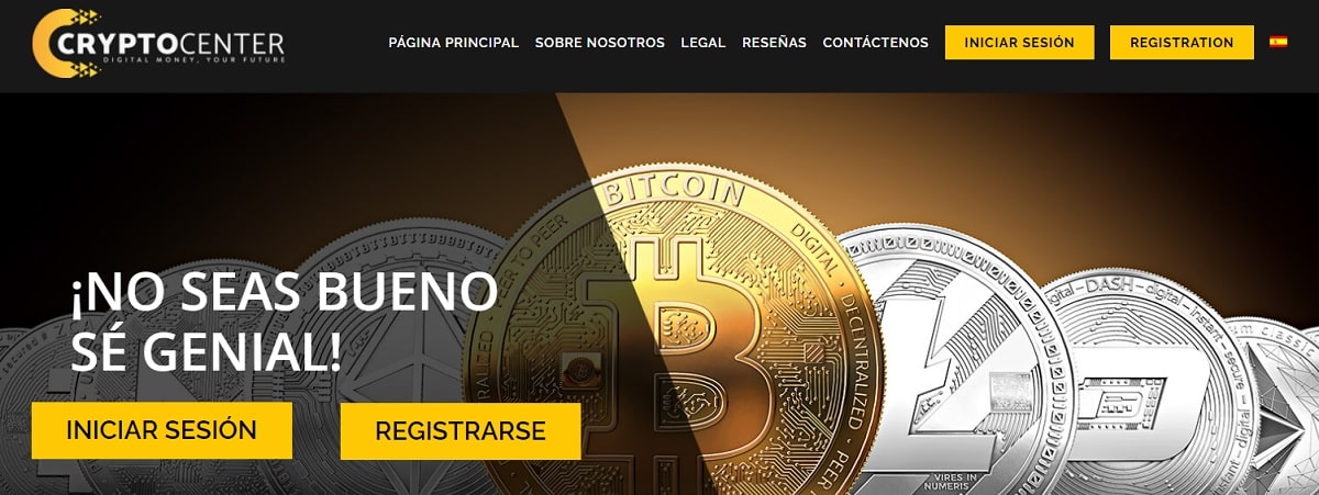 Crypto Center página principal