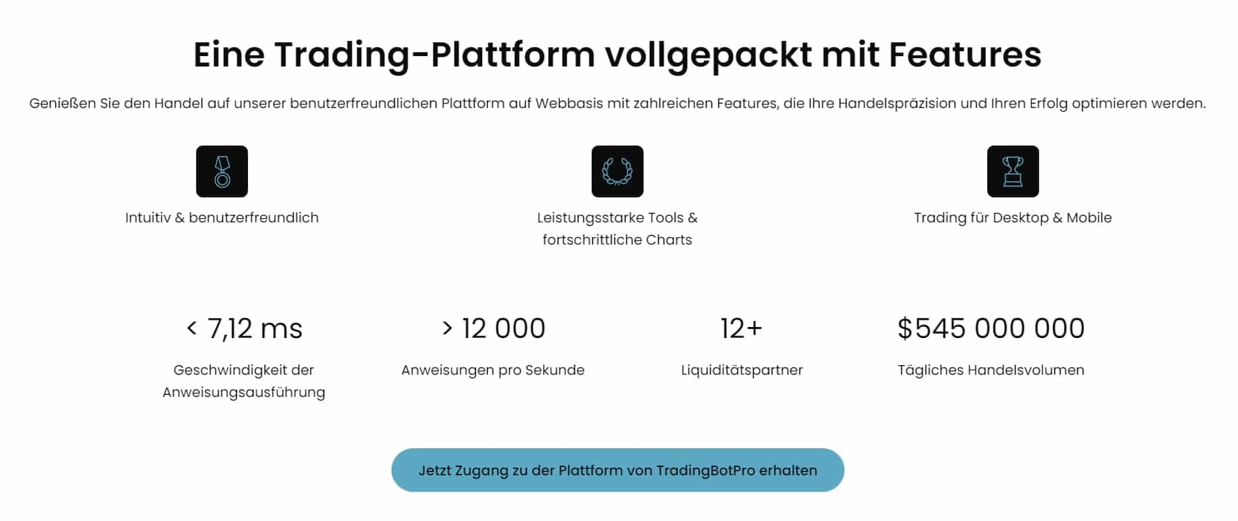 TradingBotPro Plattform trading platform