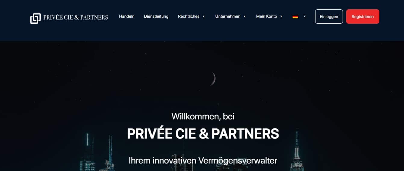 Privee Cie & Partners website