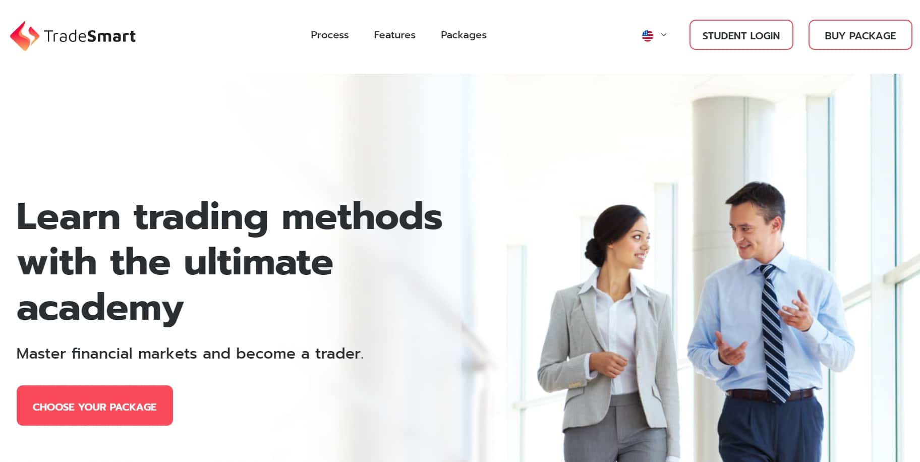 TradeSmart Academy homepage