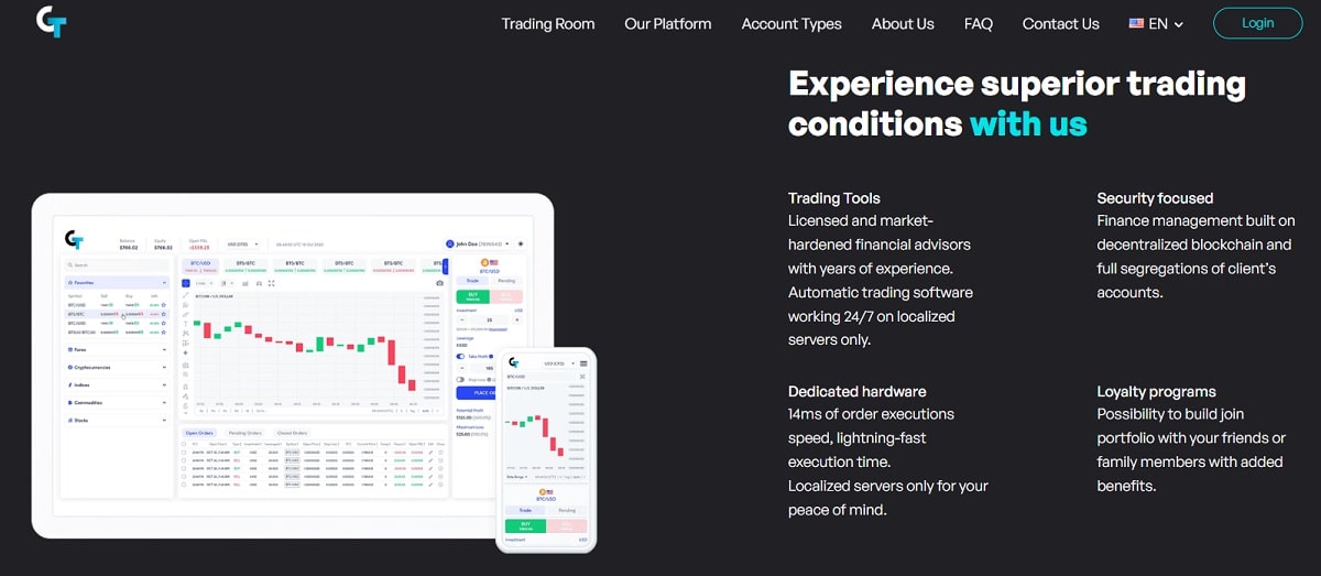 globaltrades.io platform