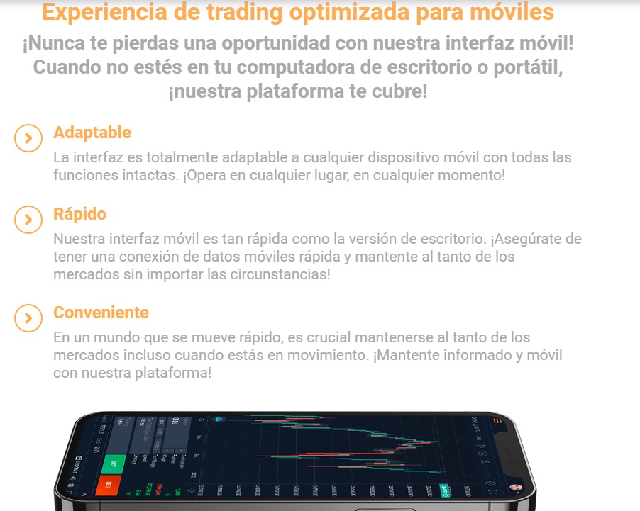 Maxon365 Experiencia de trading optimizada para móviles