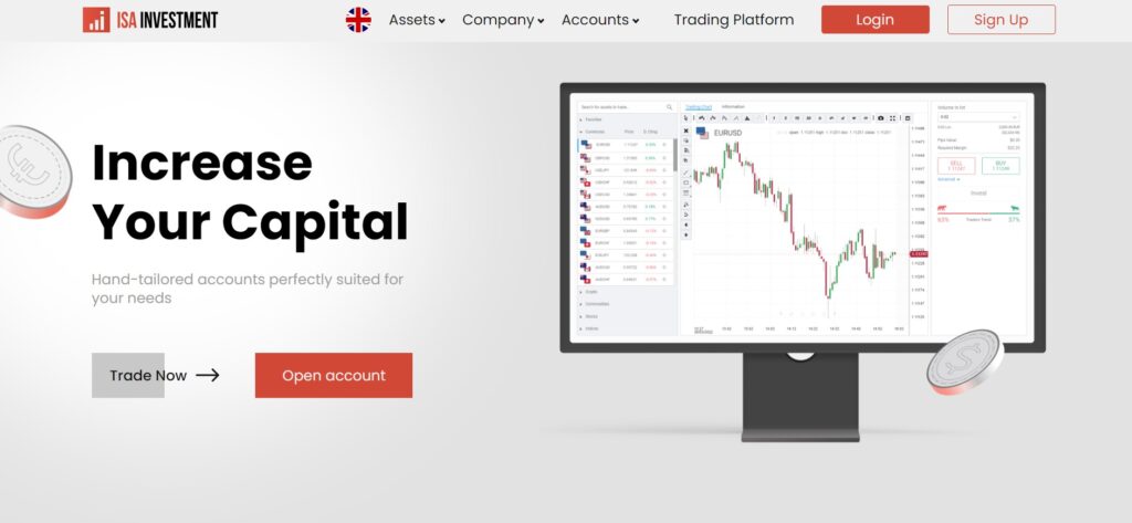 ISA Investment website ISA Investment website