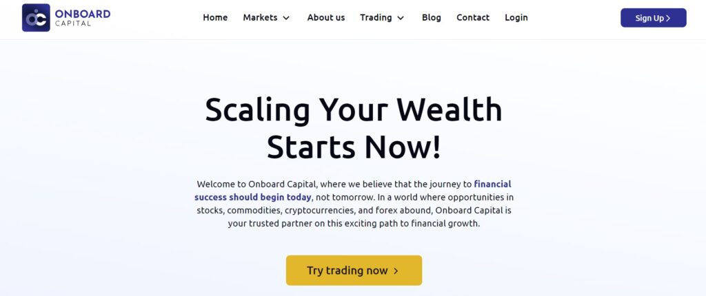 OnBoardCapital website