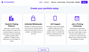 CW Management features screenshot